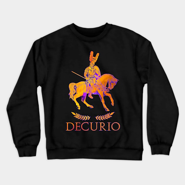 Roman officer on horseback - Decurion Crewneck Sweatshirt by Modern Medieval Design